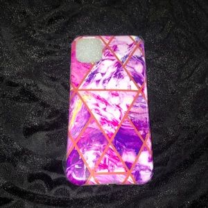 Purple marble iPhone 11 phone case